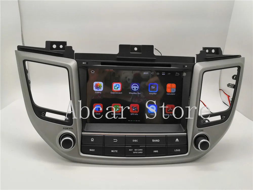 8 дюймов Android 7,1 автомобильный dvd-плеер gps навигация для HYUNDAI Tucson IX35 стерео радио 2 Гб ram 16 Гб rom авто