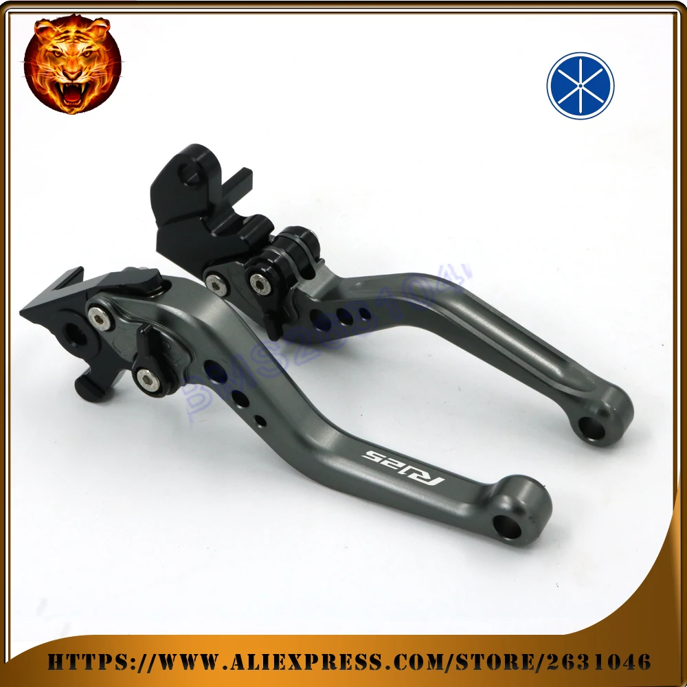 Adjustable long&ampshort Brake Clutch Levers For YAMAHA YZF R125 YZFR125 2014 2015 2016 red blue Free shipping Motorcycle With logo |