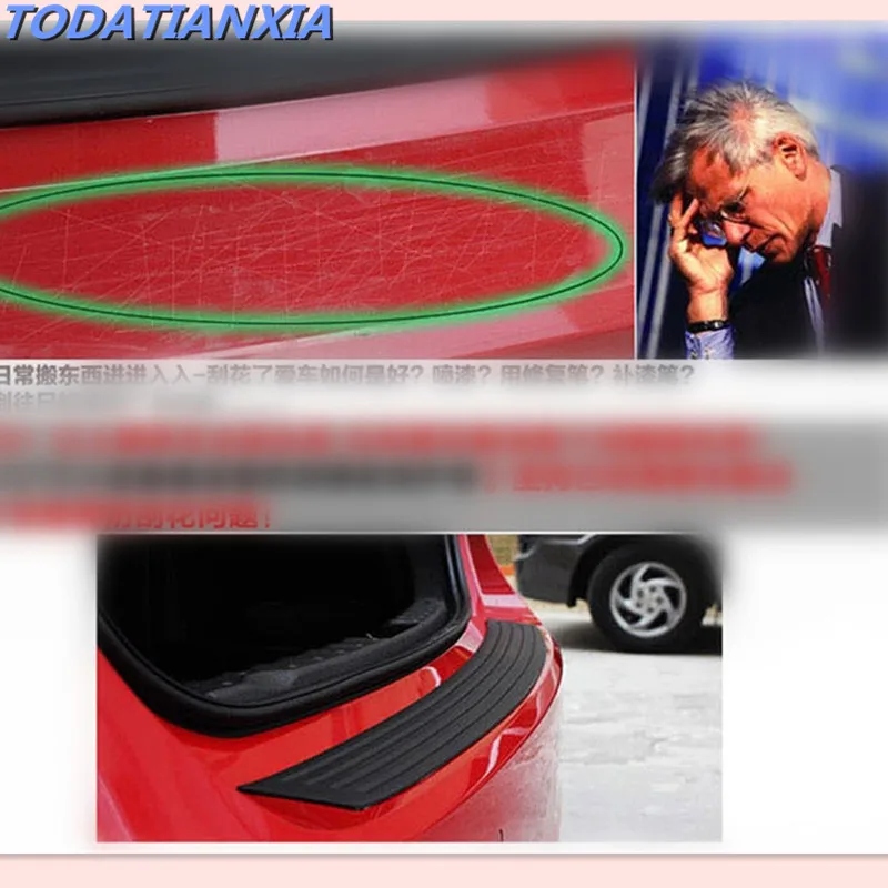 Автомобильный бампер Защита Наклейка в виде полосы для Hyundai Tucson ix35 i30 Solaris Accent santa fe creta Sonata Azer аксессуары