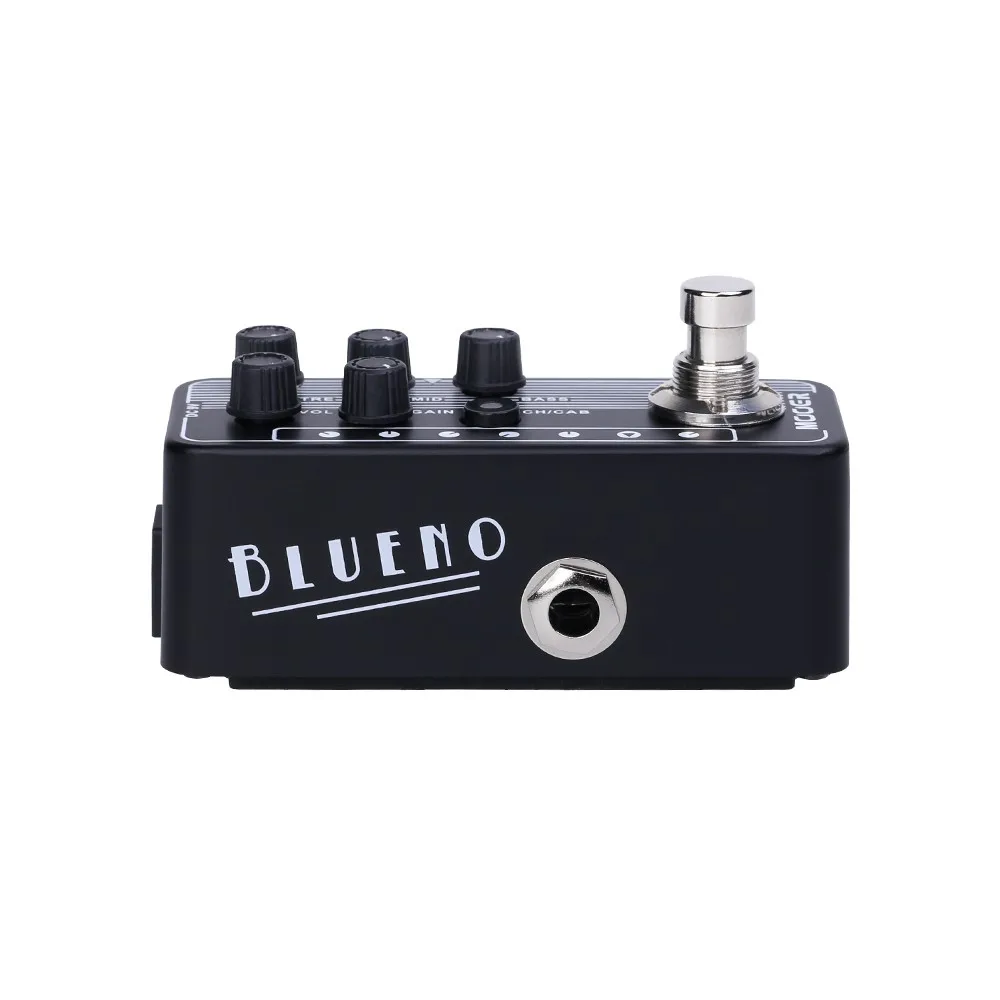 MOOER 020 BLUENO гитарная педаль содержит 2 канала двухканальный Предварительный усилитель независимый 3 полосный эквалайзер высокий коэффициент усиления шкаф динамиков моделирование