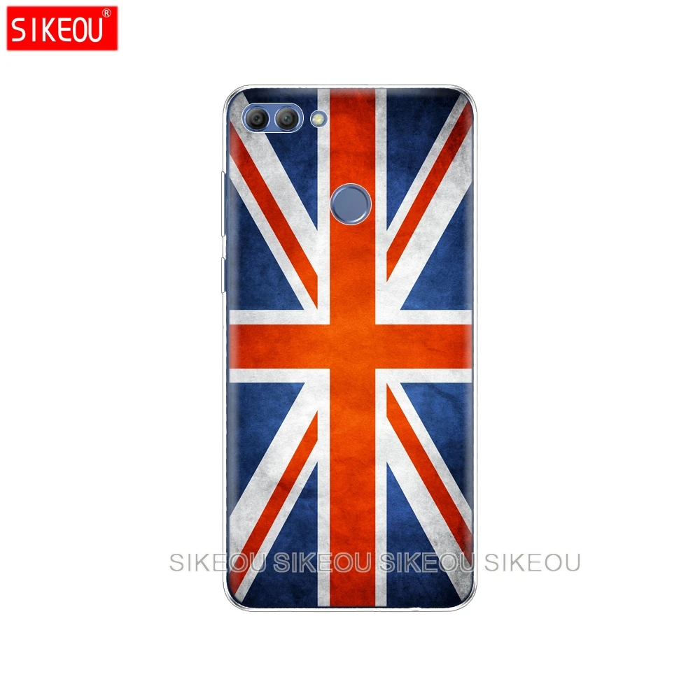 33634 Silicone Case For Huawei p smart Case Cover Enjoy 7S Case For psmart Back Cover Full 360 Protective Soft Tpu cute - Цвет: 33634
