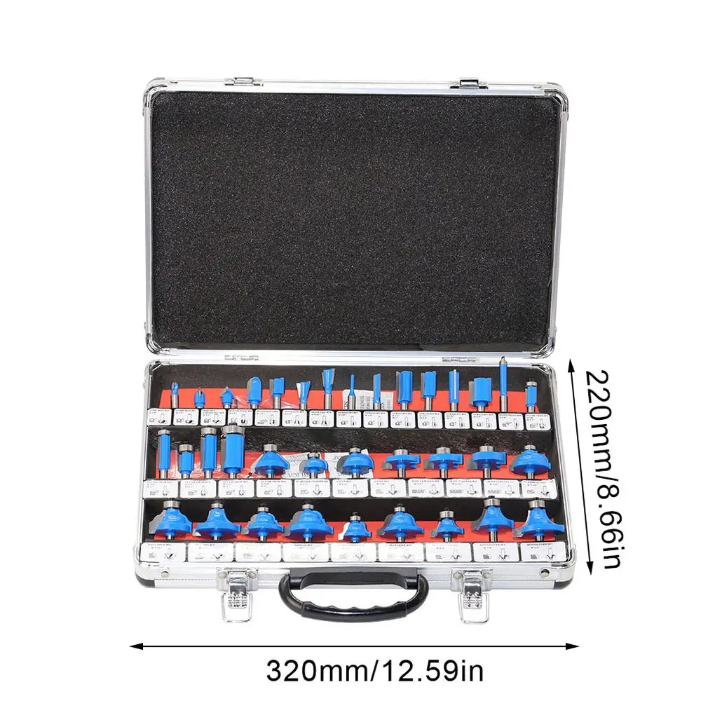 Набор фрез из 35 штук обрезной станок деревообрабатывающий фреза набор головок |
