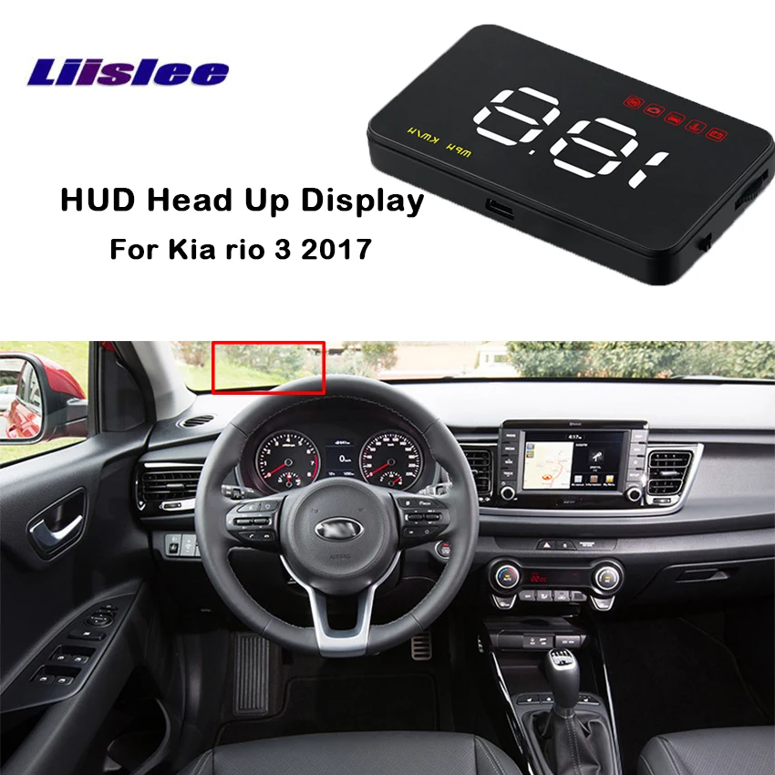 Liislee для Kia rio 3 2017 Автомобильный дисплей проектор интеллектуальный HUD навигация