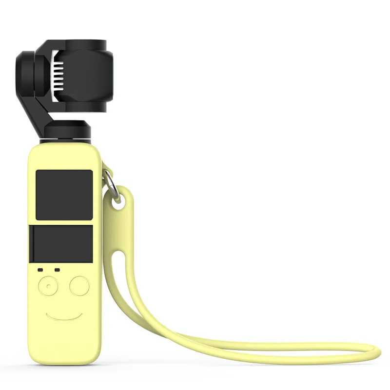 Camera Silicone Protective Cover Wrist Rope Set Silicone Protective Cover Wrist Rope for Dajiang Lingbi Osmo Pocket