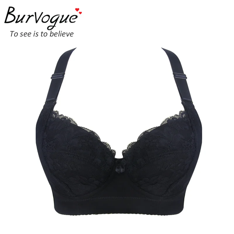 Burvogue модные пикантные для женщин бюстгальтер плюс размеры B C D E чашки нижнее