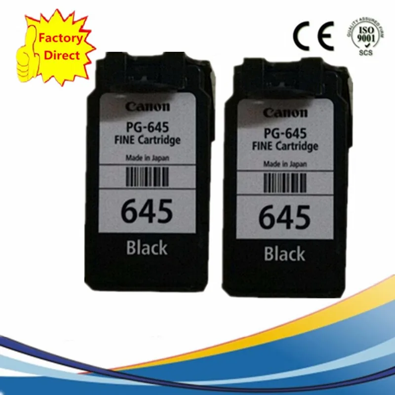 2BK PG645 PG 645 PG-645 CL-646 CL646 CL 646 картриджи с чернилами восстановленные Pixma MG2460 MG2560 MG2960 MG2965 MG 2460 - Цвет: 2BK