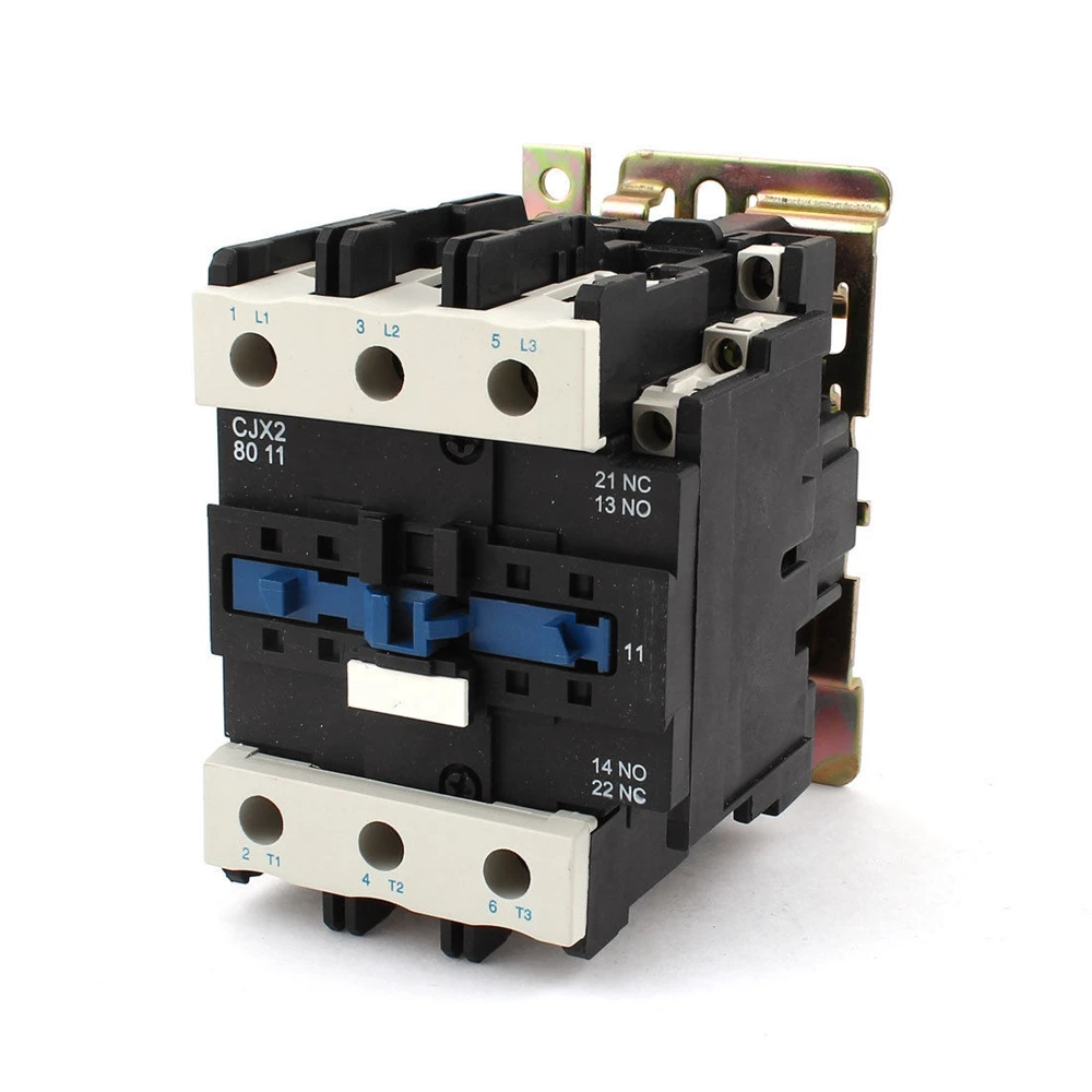 

AC Motor Contactor Din Rail Mount 3 Phase 3P 1NO 1NC 80A Rated Current 24V 36V 220V 380V Coil Volt Contacts Relay 125A Ith