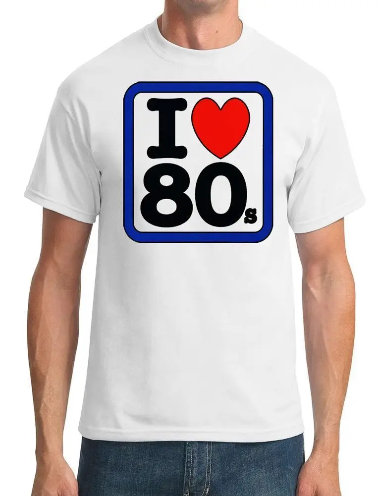 Я люблю сердце 80 s смешно Футболка мужская|men t-shirt|t-shirt ment-shirt t-shirt |