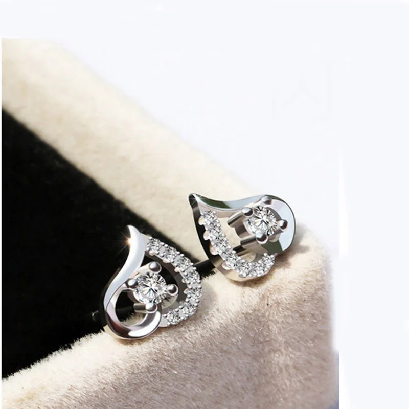 RUOYE модные серьги гвоздики корейские для женщин посеребренные ювелирные изделия