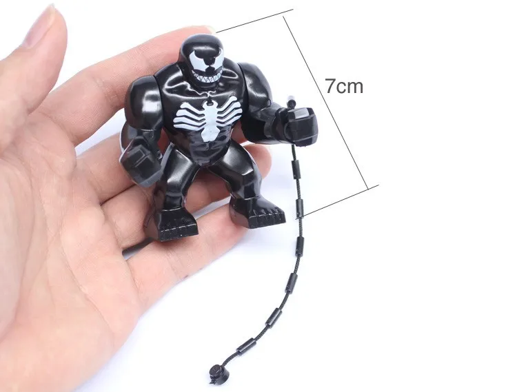 Супер Герои Мстители черные Большие ядовитые фигурки Халк сборные Модели