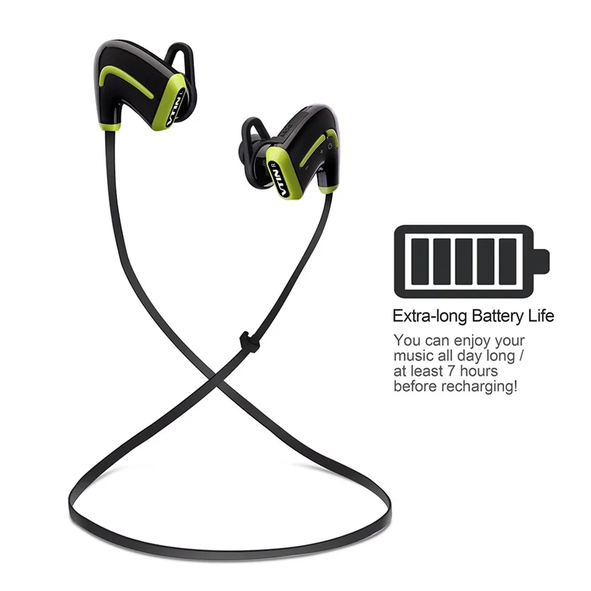 VTIN Беспроводная Bluetooth 4 0 гарнитура HIFI стерео звук легкие наушники спортивные с
