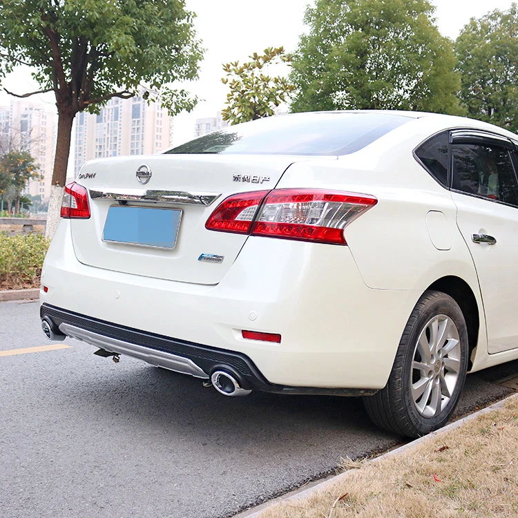 Для Sentra Задний Спойлер ABS задний бампер диффузор защитные бамперы для Nissan Sentra после хромированный край задний спойлер 2012