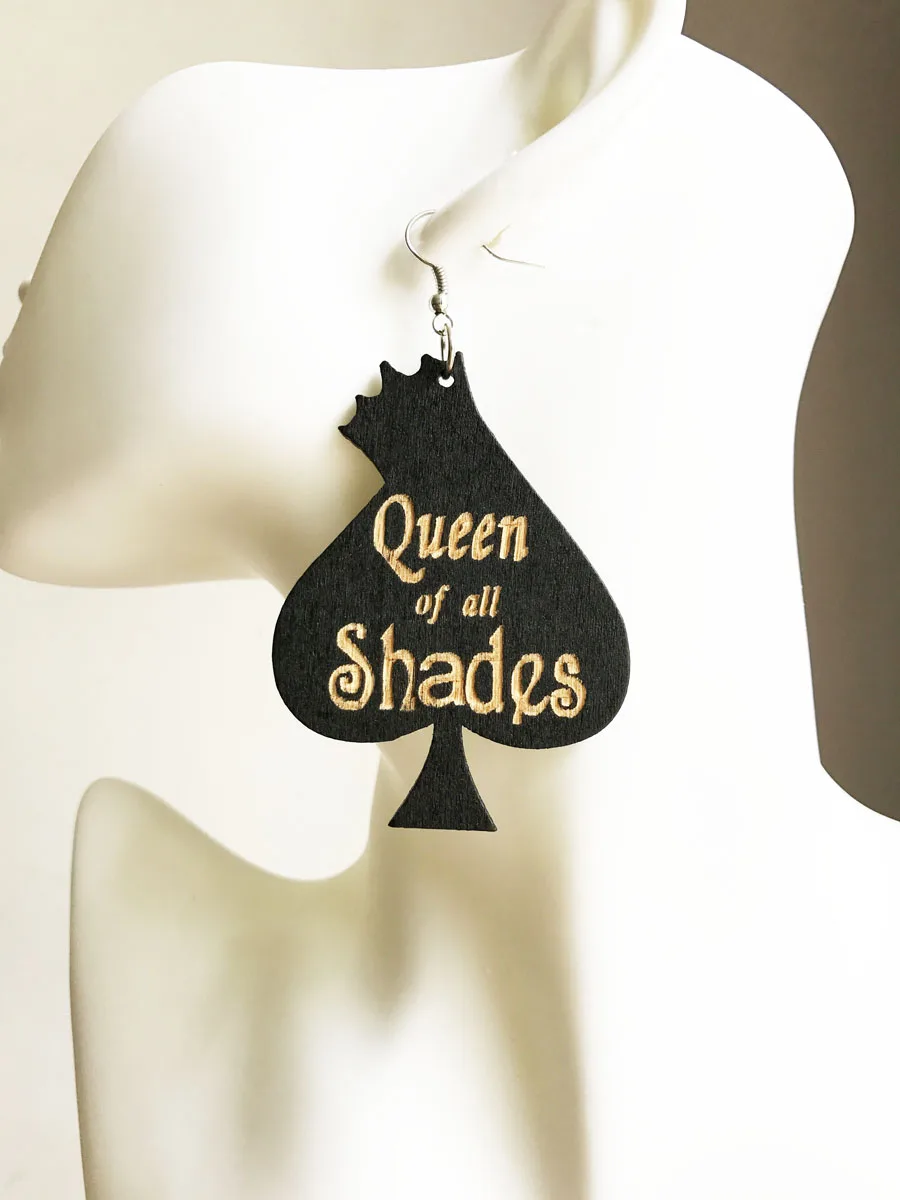 Черно-красная лазерная гравировка Сердце Любовь Королева всех оттенков