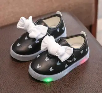 Обувь для детей с подсветкой Новинка 2017 года сезон осень дышащая обувь девочек