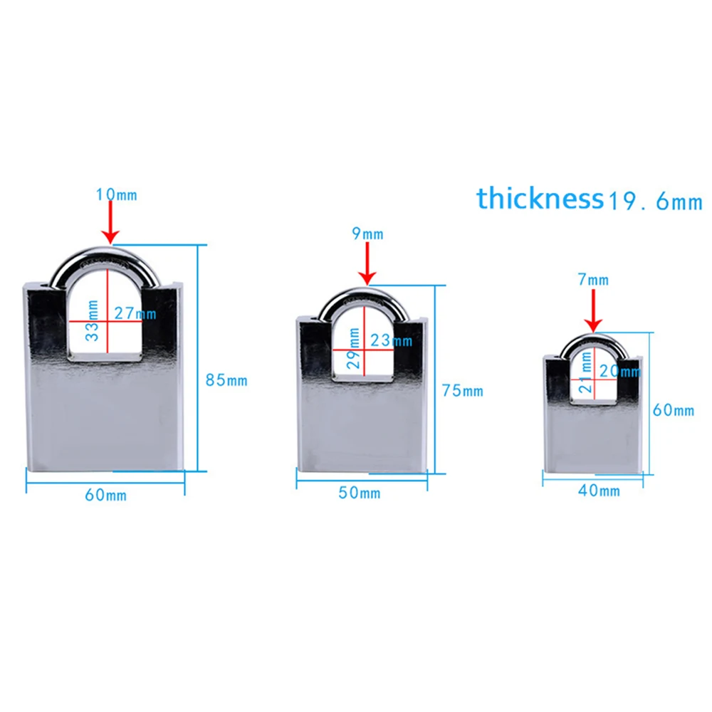 1 шт. замочный замок из оцинкованного железа с защитой от кражи водонепроницаемый