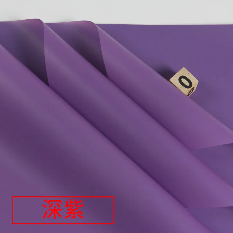 purple 20 шт полупрозрачные водостойкие цветы подарочная оберточная бумага матовые цветы букет упаковочные материалы - Цвет: purple