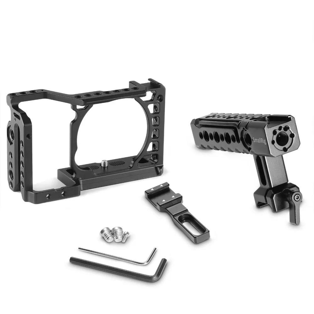 SmallRig A6500 клетка комплект для sony A6500 камера с верхней ручкой Холодный башмак расширение алюминиевый двойной клетка 2081