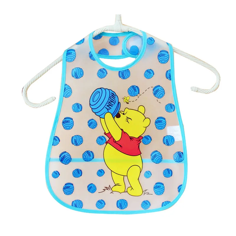 Водонепроницаемые детские нагрудники с персонажами из мультфильмов для