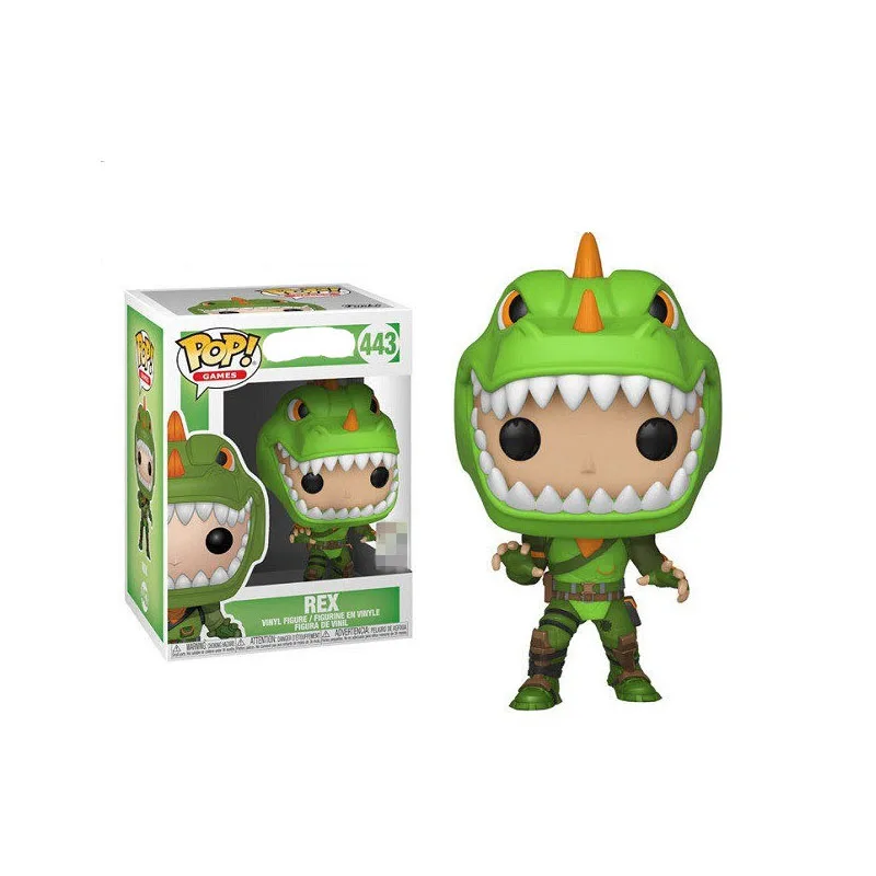 with box FUNKO POP Fortnight игра битва Ройал Рекс Moonwalker ПВХ фигурка Коллекционная модель игрушки для детей Рождественский подарок - Цвет: with box