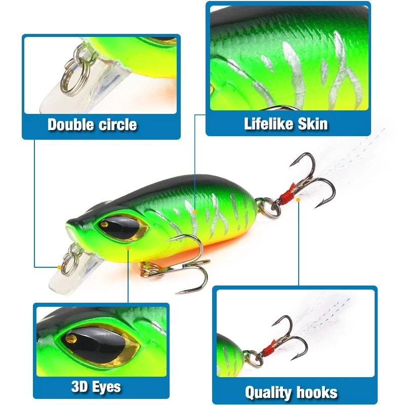 SEAPESCA Рыболовная Приманка Minnow 5 см 8 г Isca искусственная жесткая приманка воблер