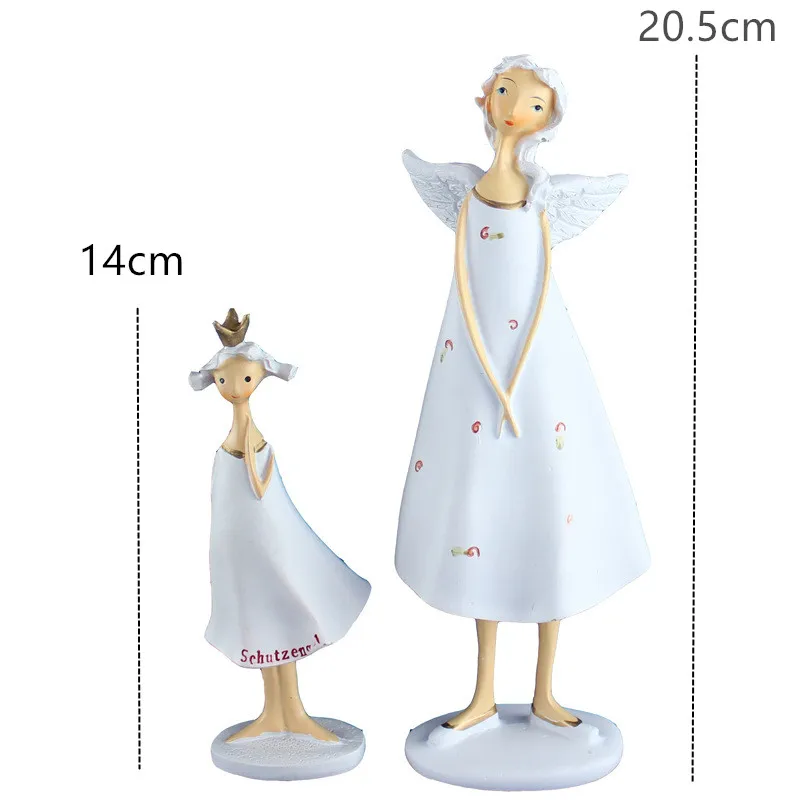 Christmas Dolls White Angel Mother and Girl Little Cute Angle New Year Gifts Decorations for Home | Дом и сад