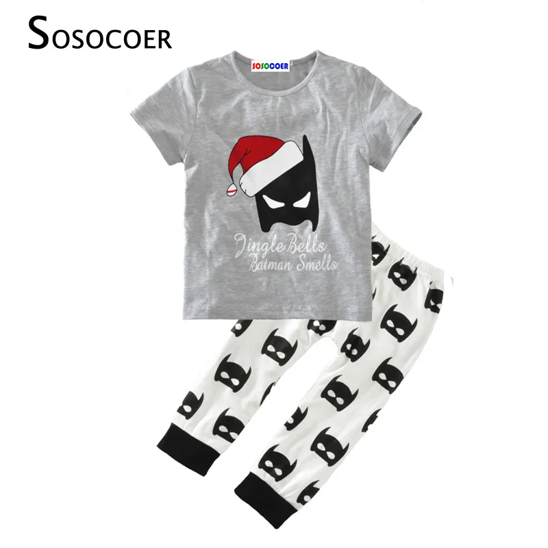 SOSOCOER/комплекты одежды для мальчиков летняя футболка с героями мультфильмов +