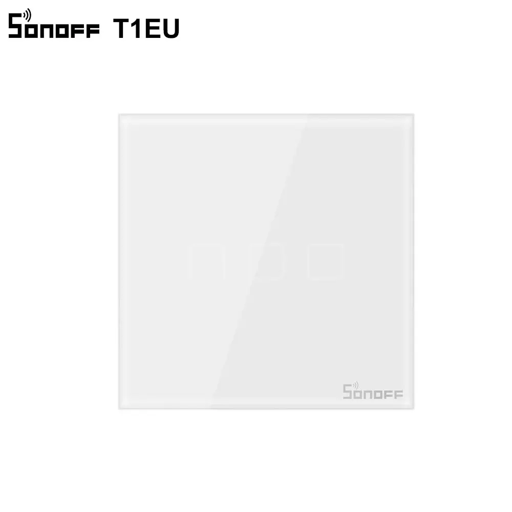Интеллектуальный выключатель света SONOFF T1EU Интеллектуальный переключатель Wi-Fi Сенсорный экран пульт дистанционного управления Вкл/Выкл 1/2/3 433 МГц RF/Голосовое управление/приложение/сенсорный экран Управление 86 Тип умный дом TX