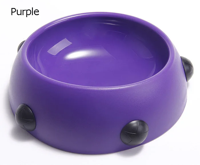 Purple Миска для животных с заклепками, миски для еды мопса, чашка для питьевой воды для бульдога, посуда для маленьких и средних собак, миски для французских бульдогов - Цвет: Purple