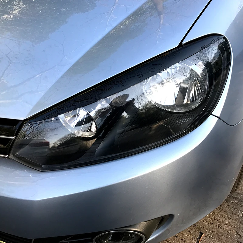 Для Volkswagen Golf 6 MK6 VI передние фары подводки для бровей АБС отделка крышка наклейки