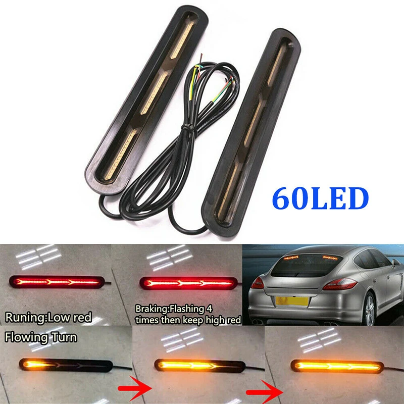 2x автомобиль грузовик ДХО светодиодная фара фонарь стоп сигнал движущаяся