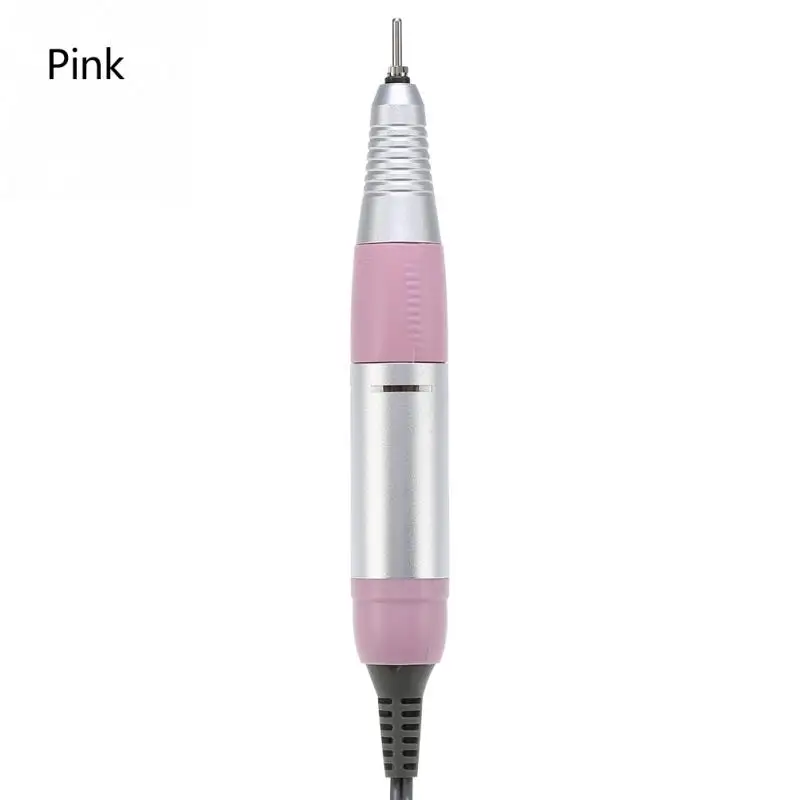 Pink Профессиональная электрическая машинка для ногтей дрель ручка Файл польский растереть машина наконечник для маникюра и педикюра, инструмент, аксессуары для украшения ногтей - Цвет: Pink