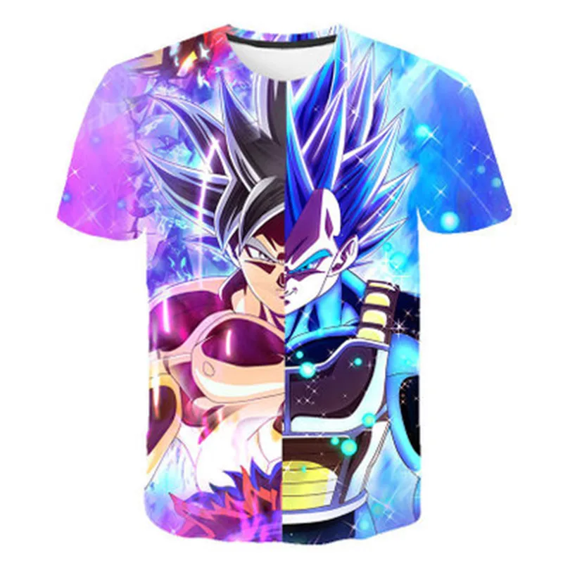 TS3213 Новинка года, Детская футболка с 3d принтом Dragon Ball DBZ Bulma Super Saiyan vegeta футболка с японским аниме летняя модная детская футболка - Цвет: TS3213