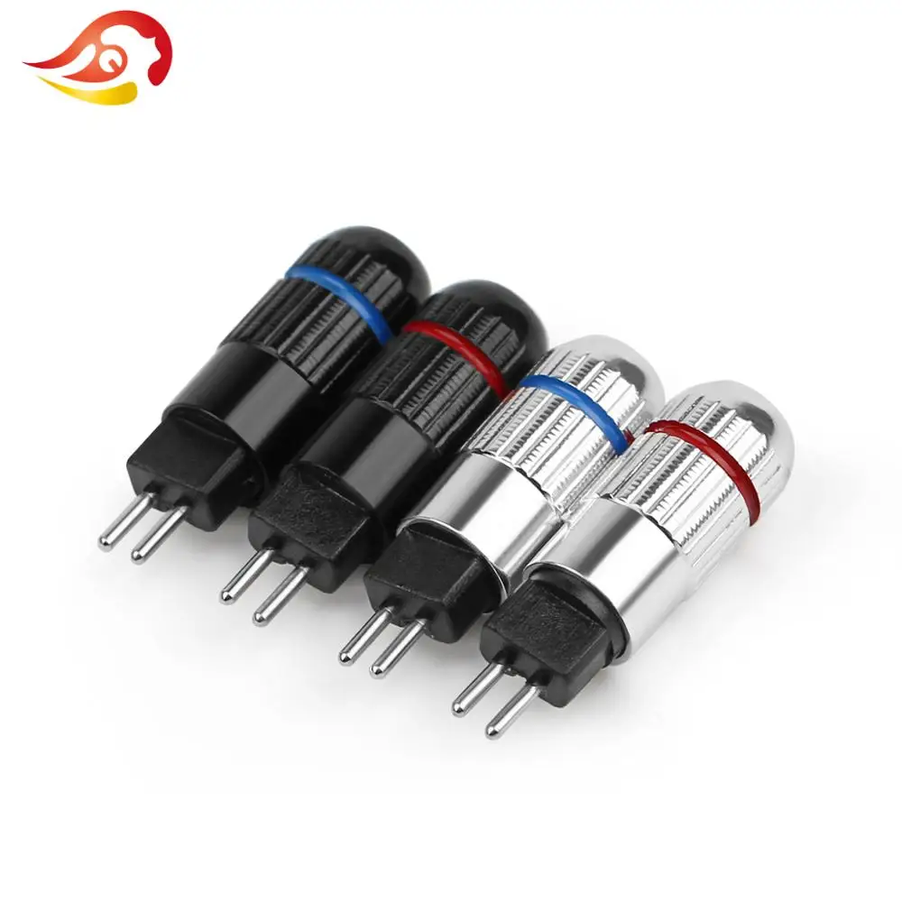 QYFANG 1Pair 0.78mm Earphone Pin 4-layer Rhodium Plated Plug For UM3X W4R UE18 JH16 Black Connector Textured Shell Metal Adapter |