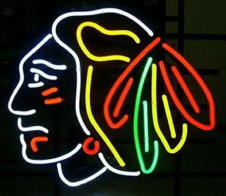 

Custom Made Hockey Glass Neon Light Sign Beer Bar