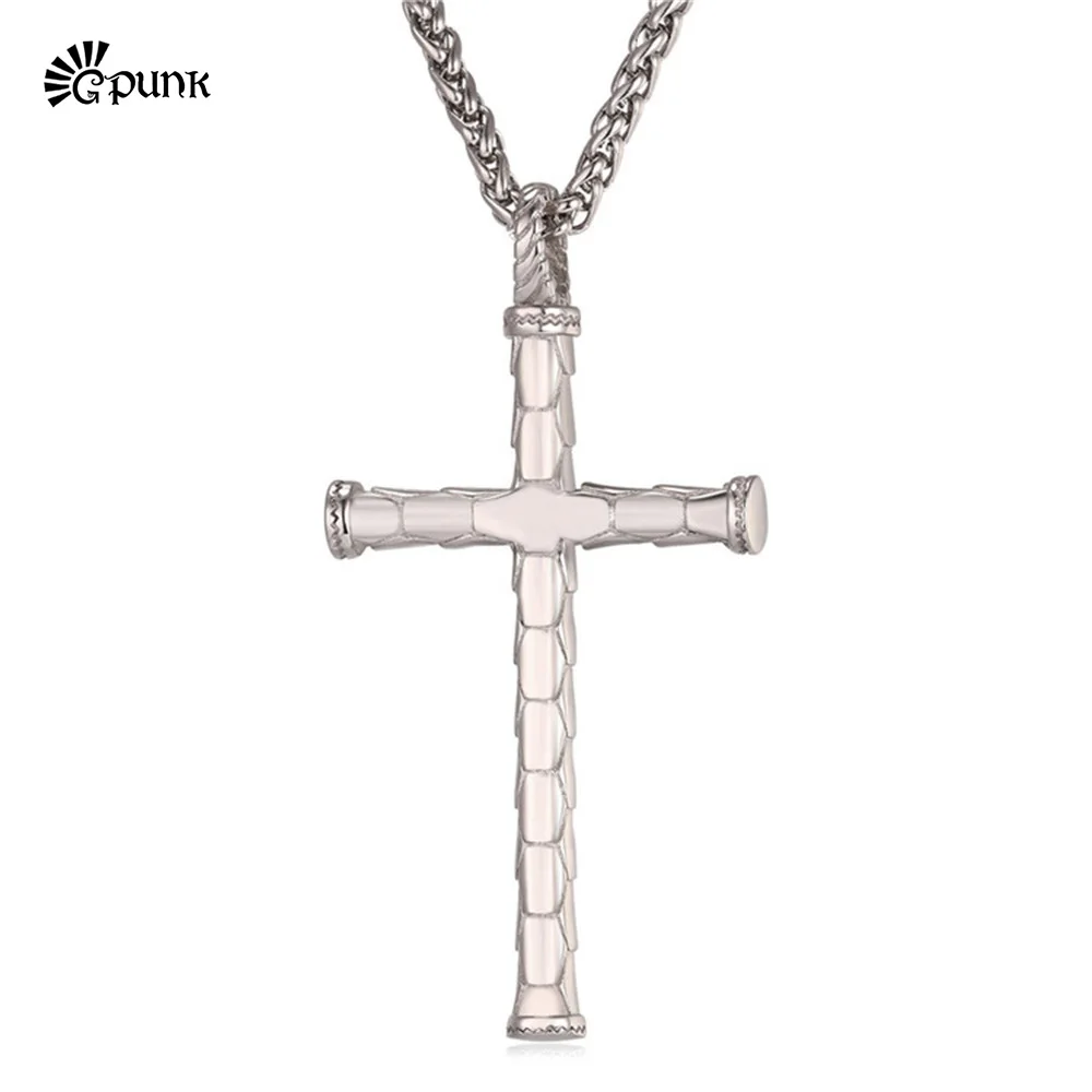 Ожерелье с подвеской в виде креста черной шкале для Мужчин Ювелирные изделия из