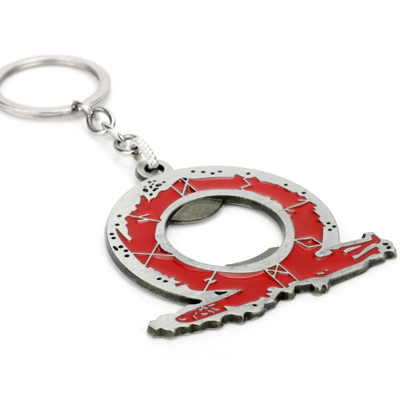 Брелок God of War 4 Kratos открывалка для бутылок с красным логотипом кулон цепочка