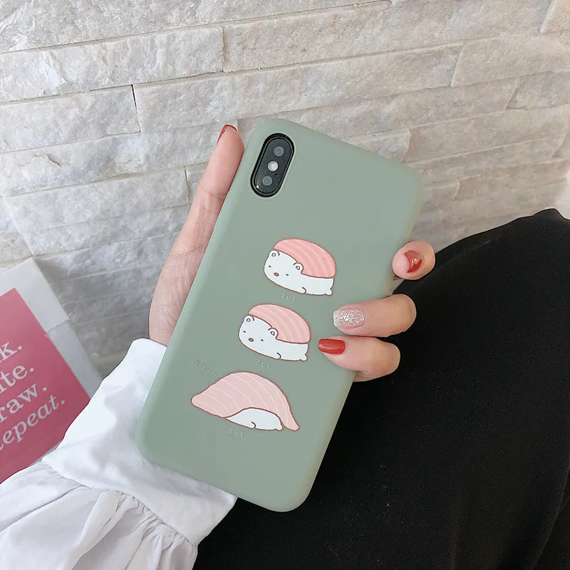 Милая зверушка Мишка корпус с рисунком силиконовый чехол для телефона s iPhone X XS MAX