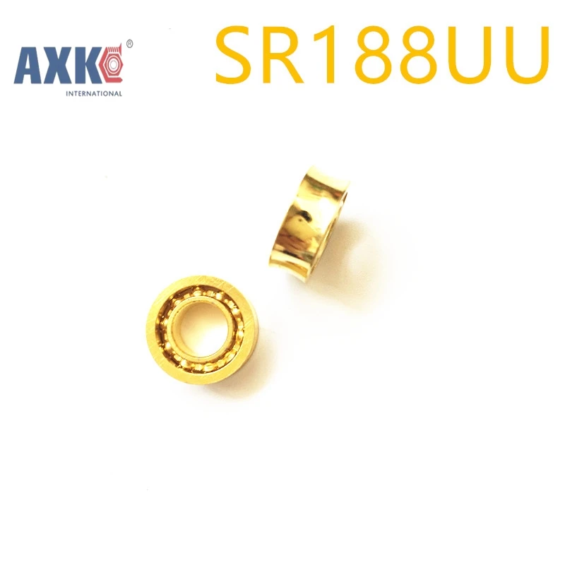 Бесплатная доставка 10 шт Размер U шаровые подшипники YoYo 1/4x1/2x3/16 шариковые 24K Gloden