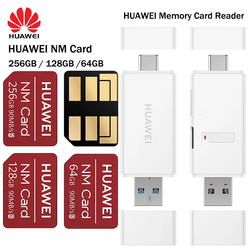 NM Card Nano 256GB Apply to Huawei P30 Pro Mate20 Pro Mate20 X With USB3.1 Gen 1/90MB/s