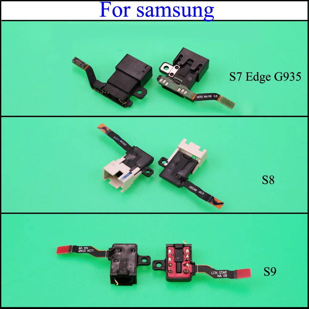 

YuXi For Samsung Galaxy S7 Edge S8 S9 Audio Headphone Jack Flex Cable Phone Repair Parts Phone Parts