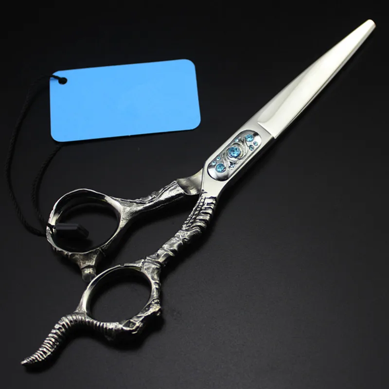 Professional japan 440c Sheepshead 6 inch hair scissors cutting barber makas salon thinning shears hairdressing | Красота и здоровье