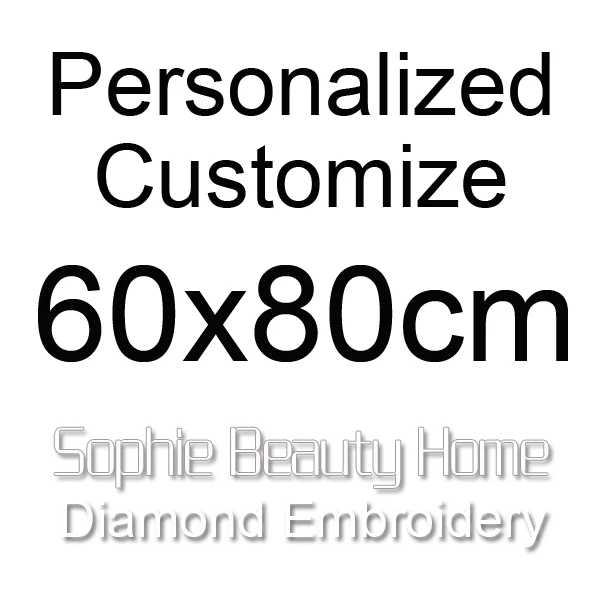 60x80cm Sophie beauty, для дома, индивидуальное изготовление, сделай сам, Алмазная мозаика, вышивка, стразы, рукоделие, картина, Набор для вышивки крестиком - Цвет: 60x80cm