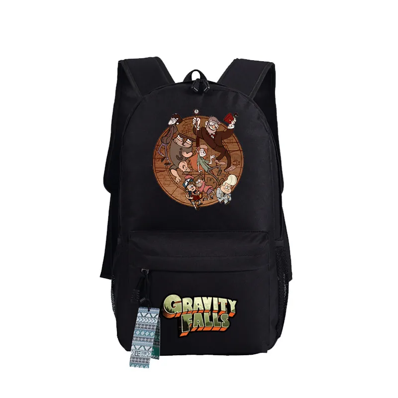 Рюкзак Gravity falles Waddles, сумка на плечо, дорожная сумка, школьная сумка на молнии, сумка для ноутбука