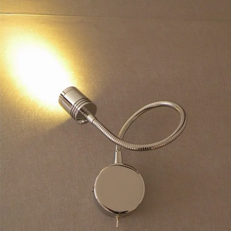 Topoch LED RV интерьерные огни 3 Вт 200LM Фокусирующая линза Адаптивная гусиная шея DC12V 24V
