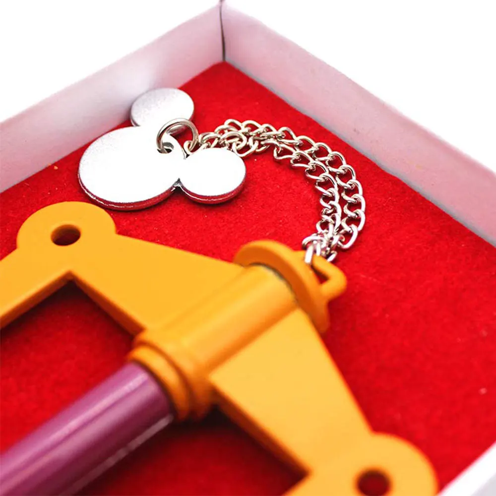 26 5 см игра Kingdom Hearts Сора ключ Keyblade + Paopu фрукты металлический кулон брелок косплэй