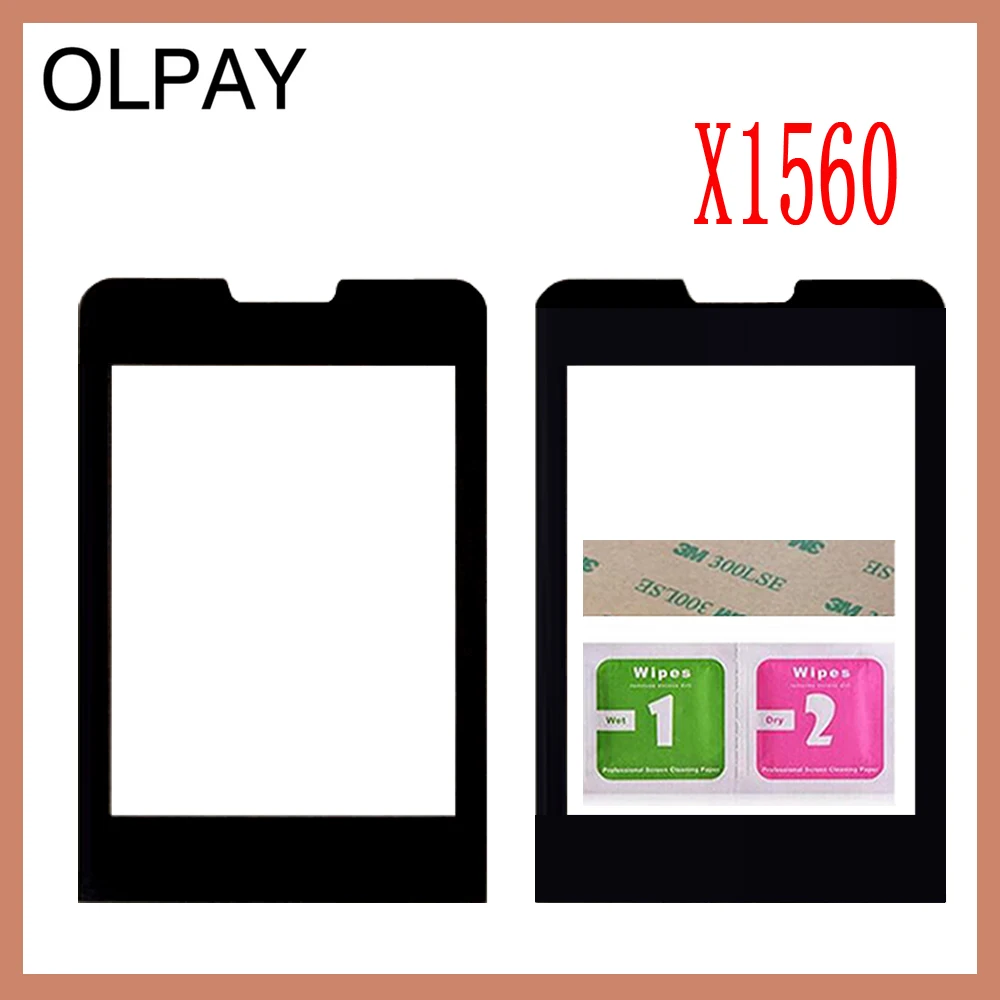 X1560 New Original Front Glass Lens For Philips Xenium Philips E560 E570 E571 X623 X1560 X5500 Not Touch Screen Free Shipping - Цвет: X1560