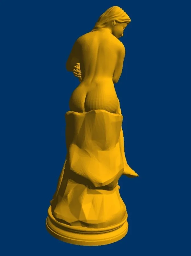 Новая 3D модель для ЧПУ резная машина скульптурной фигуры в формате STL женщина без