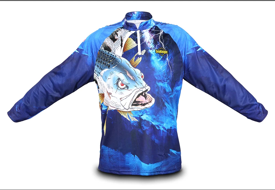 SeaKnight одежда для рыбалки SK004 с длинным рукавом L XL XXL XXXL XXXXL летняя быстросохнущая дышащая футболка с защитой от ультрафиолета