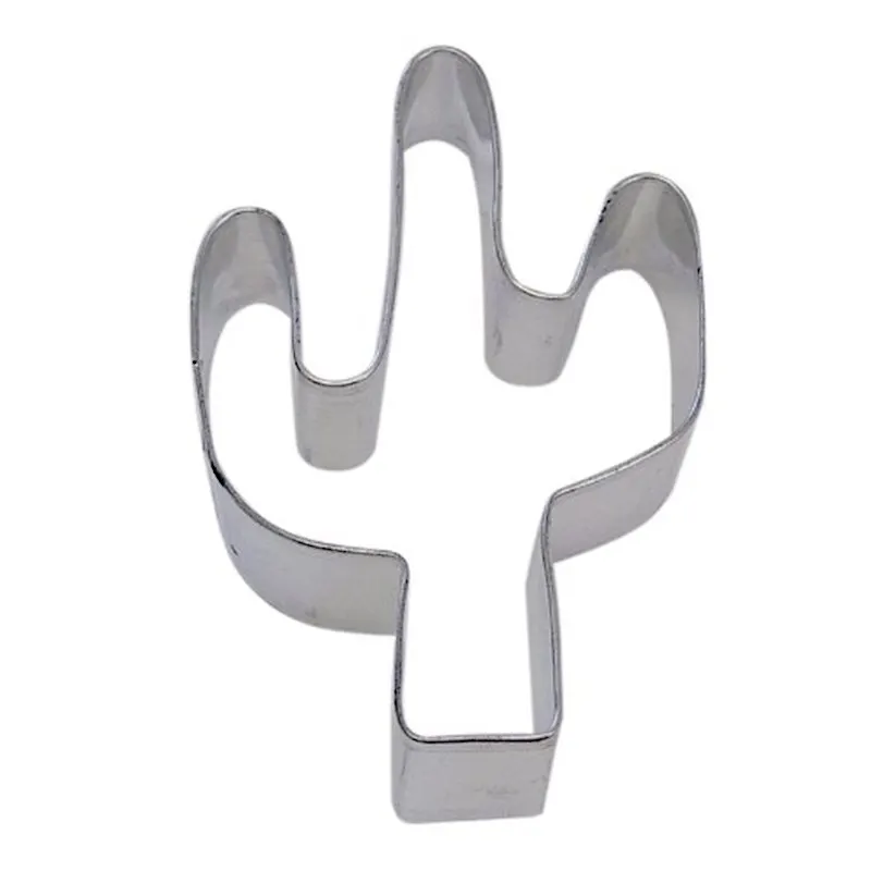 Stainless Steel Cactus Shape Cookie Cutter For DIY Decorating Biscuit Cake Coffe Kitchen Baking Fondant Candy Mold Accessories | Дом и сад