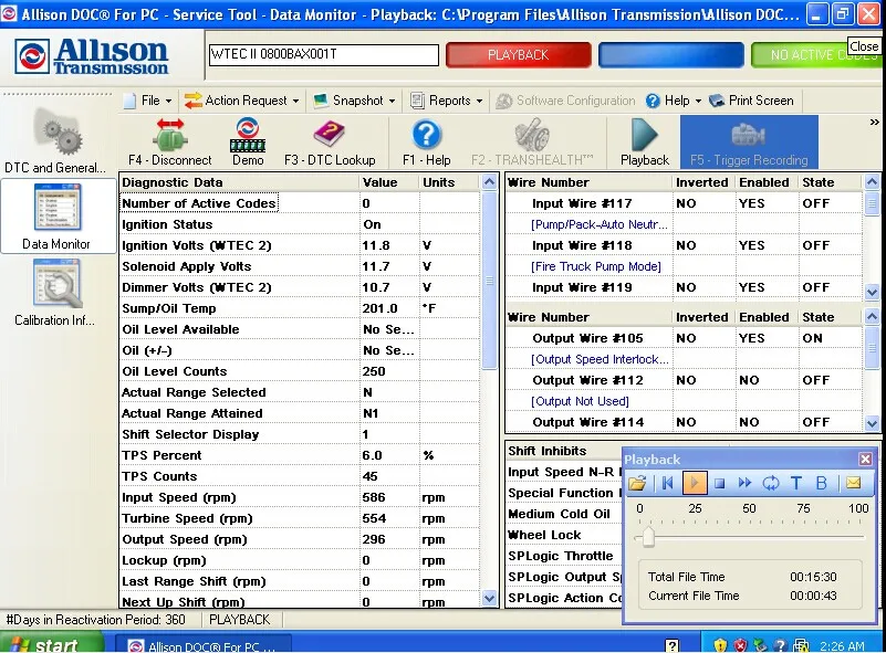 Универсальная программа Allison DOC PC V11 с разблокировкой активного генератора ключей